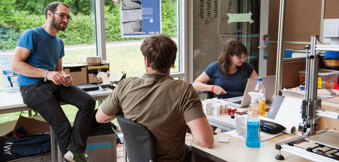 Die Werkstatt im Makerspace der Sächsischen Landesbibliothek. Foto: SLUB Dresden / Robert Lohse, via Flicker, CC BY-SA 2.0