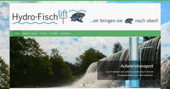 Der Hydro-Fischlift: Warum Fische Fahrstuhl fahren Das Foto zeigt einen Wasserfall und trägt den Schriftzug Hydro-Fischlift.
